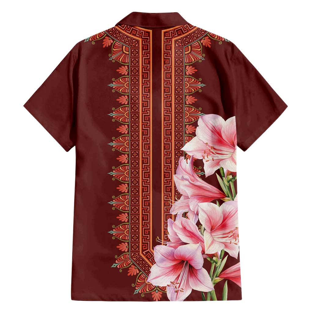 Africa Dashiki Family Matching Tank Maxi Dress and Hawaiian Shirt With Belladonna Lily - Wonder Print Shop