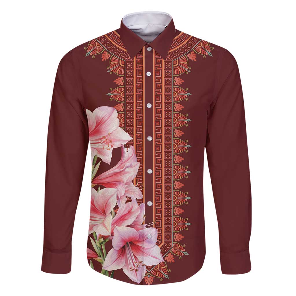 Africa Dashiki Family Matching Tank Maxi Dress and Hawaiian Shirt With Belladonna Lily - Wonder Print Shop