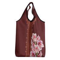 Africa Dashiki Grocery Bag With Belladonna Lily