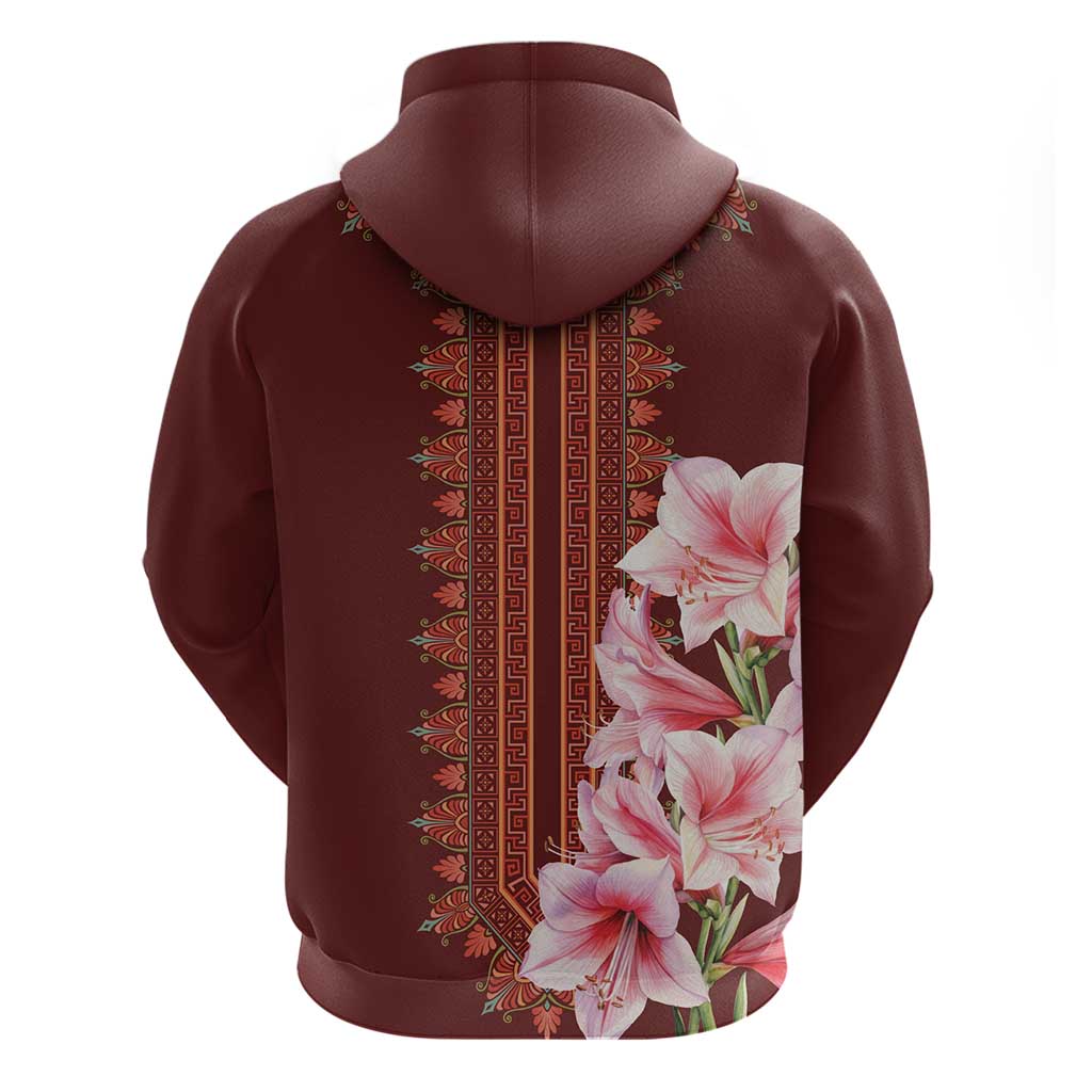 Africa Dashiki Hoodie With Belladonna Lily - Wonder Print Shop
