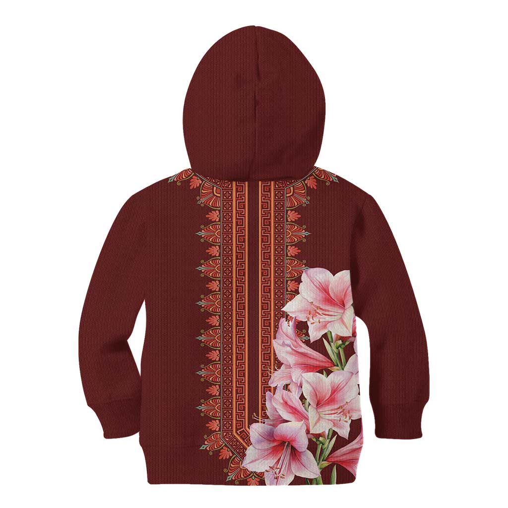 Africa Dashiki Kid Hoodie With Belladonna Lily - Wonder Print Shop