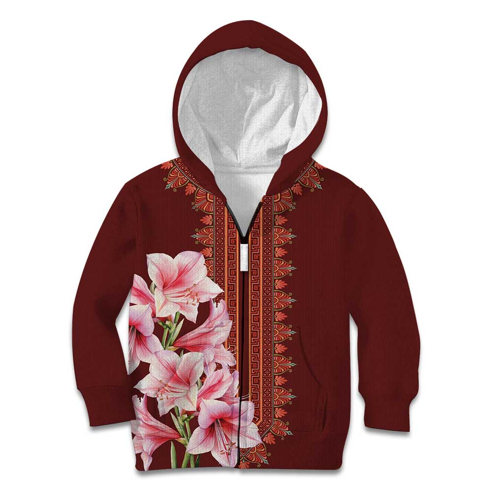 Africa Dashiki Kid Hoodie With Belladonna Lily - Wonder Print Shop