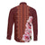 Africa Dashiki Long Sleeve Button Shirt With Belladonna Lily - Wonder Print Shop
