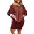 Africa Dashiki Off Shoulder Short Dress With Belladonna Lily - Wonder Print Shop