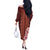 Africa Dashiki Off The Shoulder Long Sleeve Dress With Belladonna Lily - Wonder Print Shop