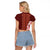 Africa Dashiki Raglan Cropped T Shirt With Belladonna Lily - Wonder Print Shop