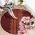 Africa Dashiki Round Carpet With Belladonna Lily