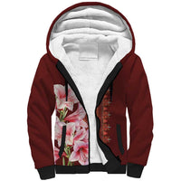 Africa Dashiki Sherpa Hoodie With Belladonna Lily - Wonder Print Shop