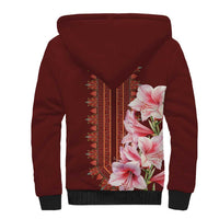 Africa Dashiki Sherpa Hoodie With Belladonna Lily - Wonder Print Shop