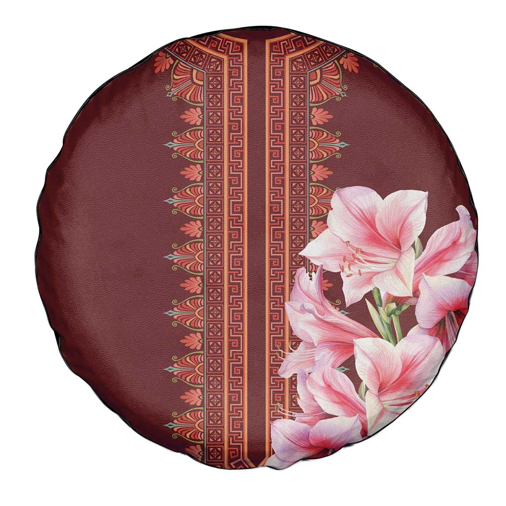 Africa Dashiki Spare Tire Cover With Belladonna Lily - Wonder Print Shop