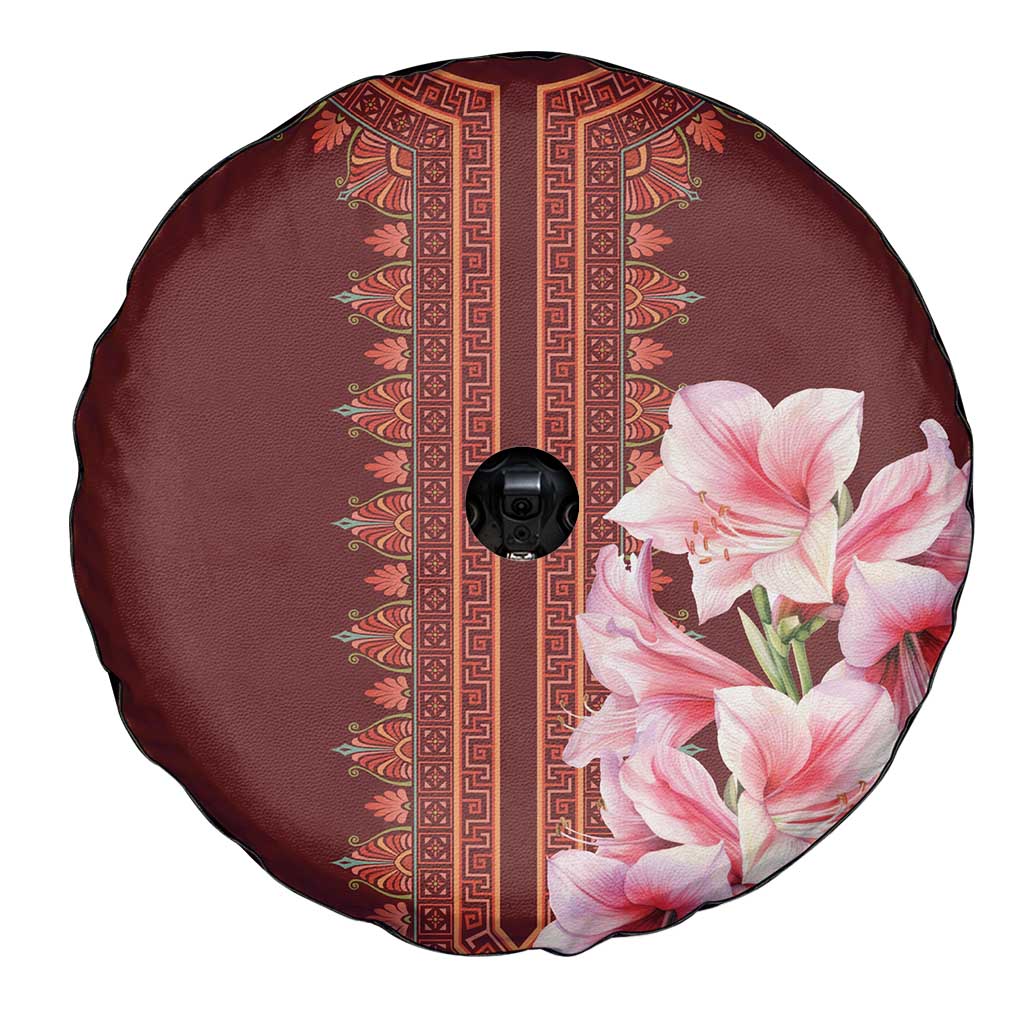 Africa Dashiki Spare Tire Cover With Belladonna Lily - Wonder Print Shop