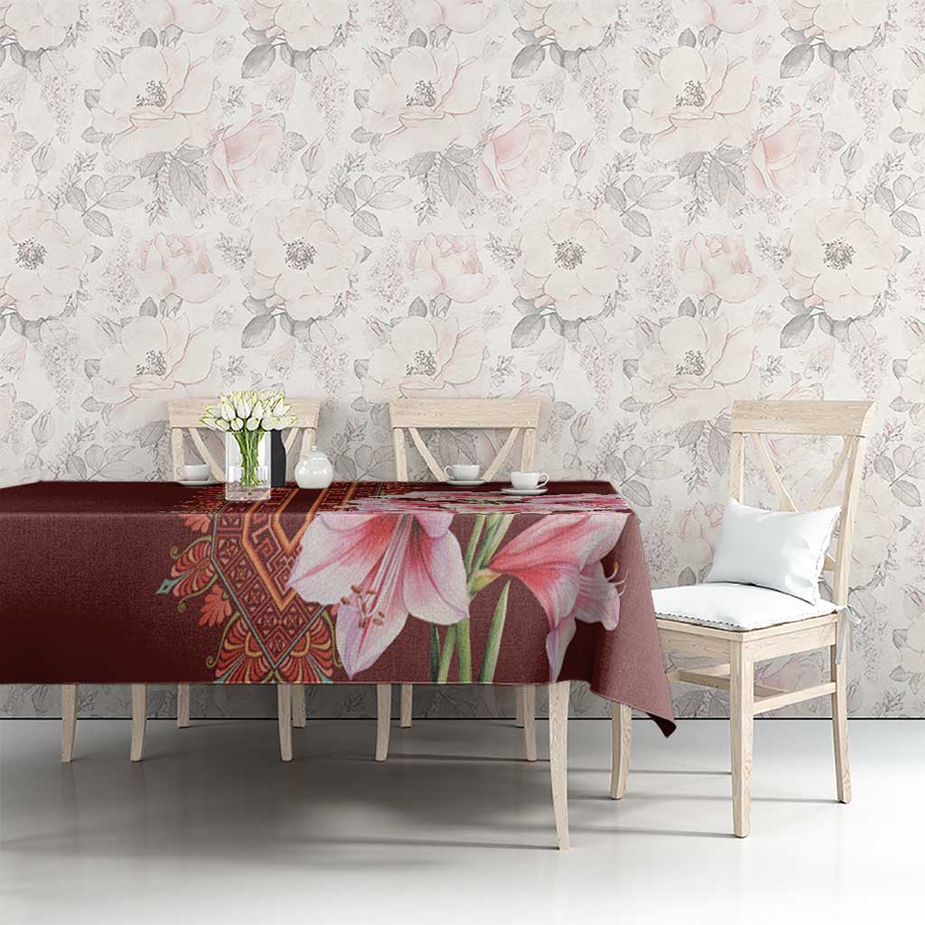 Africa Dashiki Tablecloth With Belladonna Lily - Wonder Print Shop