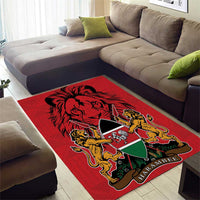 Kenya Area Rug Coat Of Arms With Kente Patterns - Wonder Print Shop