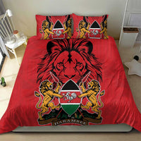 Kenya Bedding Set Coat Of Arms With Kente Patterns - Wonder Print Shop