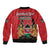 Kenya Bomber Jacket Coat Of Arms With Kente Patterns - Wonder Print Shop