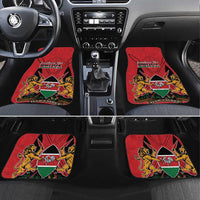 Kenya Car Mats Coat Of Arms With Kente Patterns - Wonder Print Shop