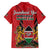 Kenya Family Matching Off The Shoulder Long Sleeve Dress and Hawaiian Shirt Coat Of Arms With Kente Patterns - Wonder Print Shop