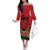 Kenya Family Matching Off The Shoulder Long Sleeve Dress and Hawaiian Shirt Coat Of Arms With Kente Patterns - Wonder Print Shop