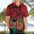 Kenya Hawaiian Shirt Coat Of Arms With Kente Patterns - Wonder Print Shop