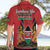 Kenya Hawaiian Shirt Coat Of Arms With Kente Patterns - Wonder Print Shop