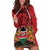 Kenya Hoodie Dress Coat Of Arms With Kente Patterns - Wonder Print Shop