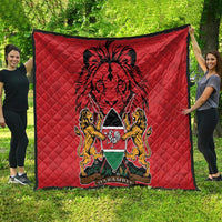 Kenya Quilt Coat Of Arms With Kente Patterns - Wonder Print Shop