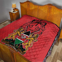 Kenya Quilt Coat Of Arms With Kente Patterns - Wonder Print Shop