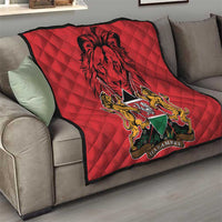 Kenya Quilt Coat Of Arms With Kente Patterns - Wonder Print Shop