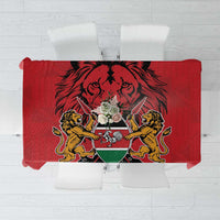 Kenya Tablecloth Coat Of Arms With Kente Patterns - Wonder Print Shop