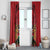 Kenya Window Curtain Coat Of Arms With Kente Patterns - Wonder Print Shop