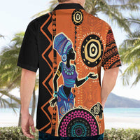 African Woman In Ethnic Dress Hawaiian Shirt Ethnic Geometric Patterns - Wonder Print Shop