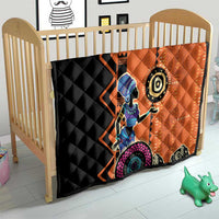 African Woman In Ethnic Dress Quilt Ethnic Geometric Patterns - Wonder Print Shop