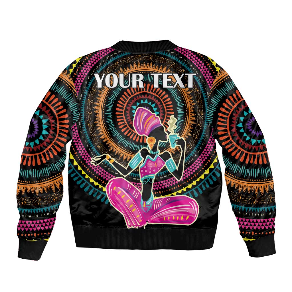 Personalized Africa Bomber Jacket Beautiful Black Woman - Wonder Print Shop