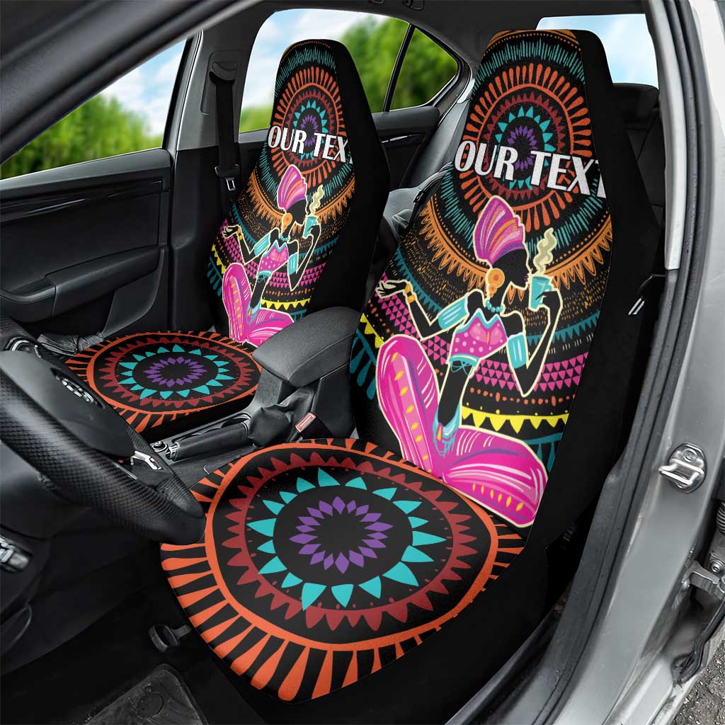 Personalized Africa Car Seat Cover Beautiful Black Woman - Wonder Print Shop