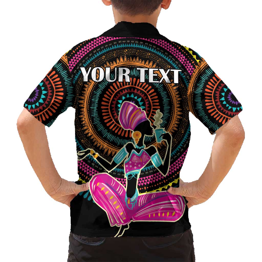 Personalized Africa Family Matching Summer Maxi Dress and Hawaiian Shirt Beautiful Black Woman - Wonder Print Shop