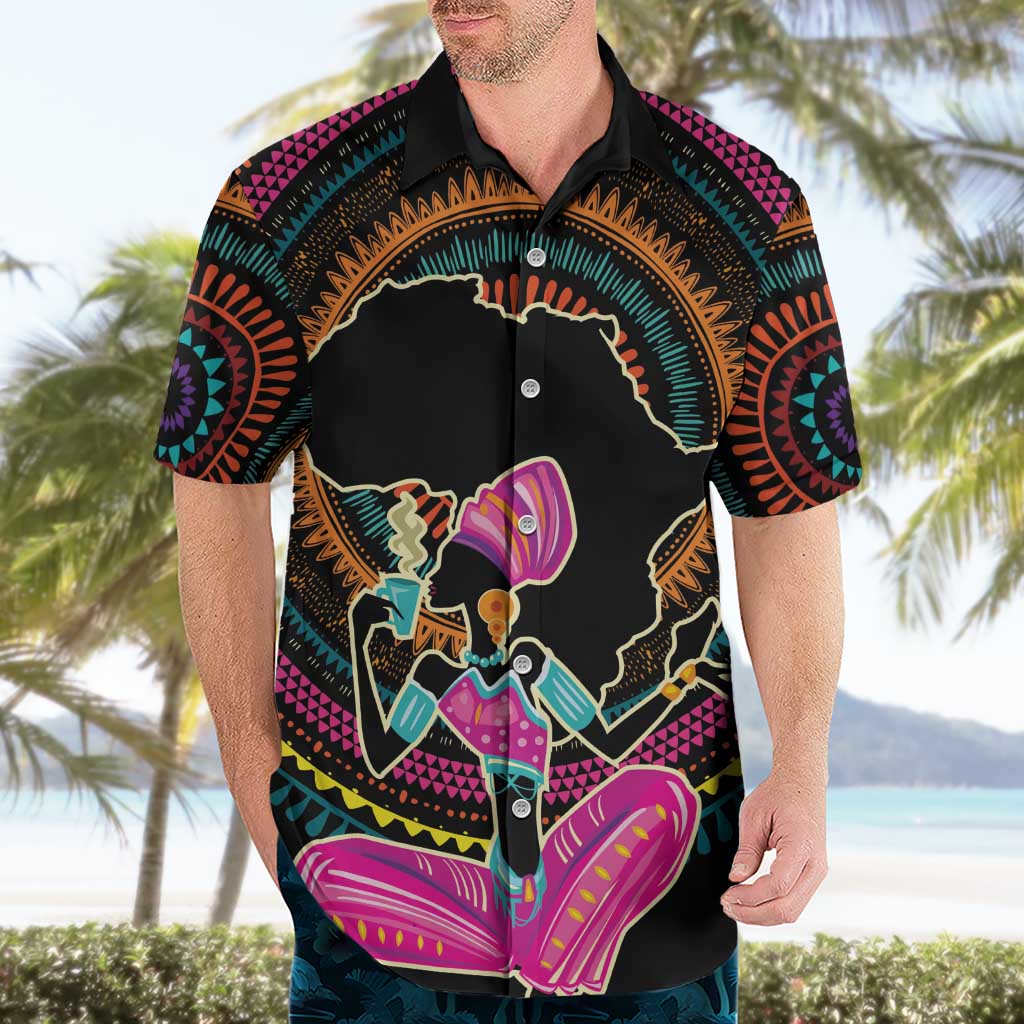 Personalized Africa Hawaiian Shirt Beautiful Black Woman - Wonder Print Shop