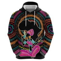 Personalized Africa Hoodie Beautiful Black Woman - Wonder Print Shop