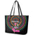 Personalized Africa Leather Tote Bag Beautiful Black Woman - Wonder Print Shop