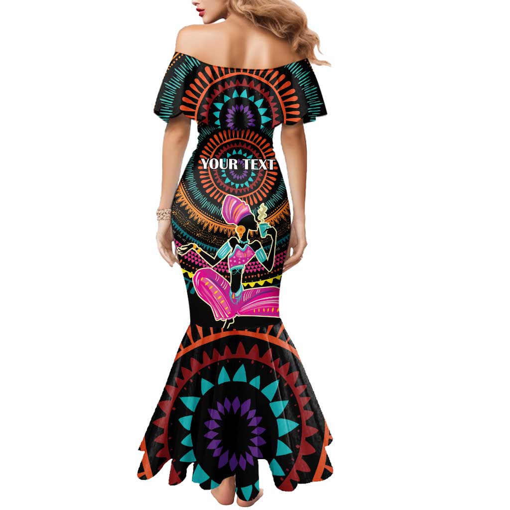 Personalized Africa Mermaid Dress Beautiful Black Woman - Wonder Print Shop