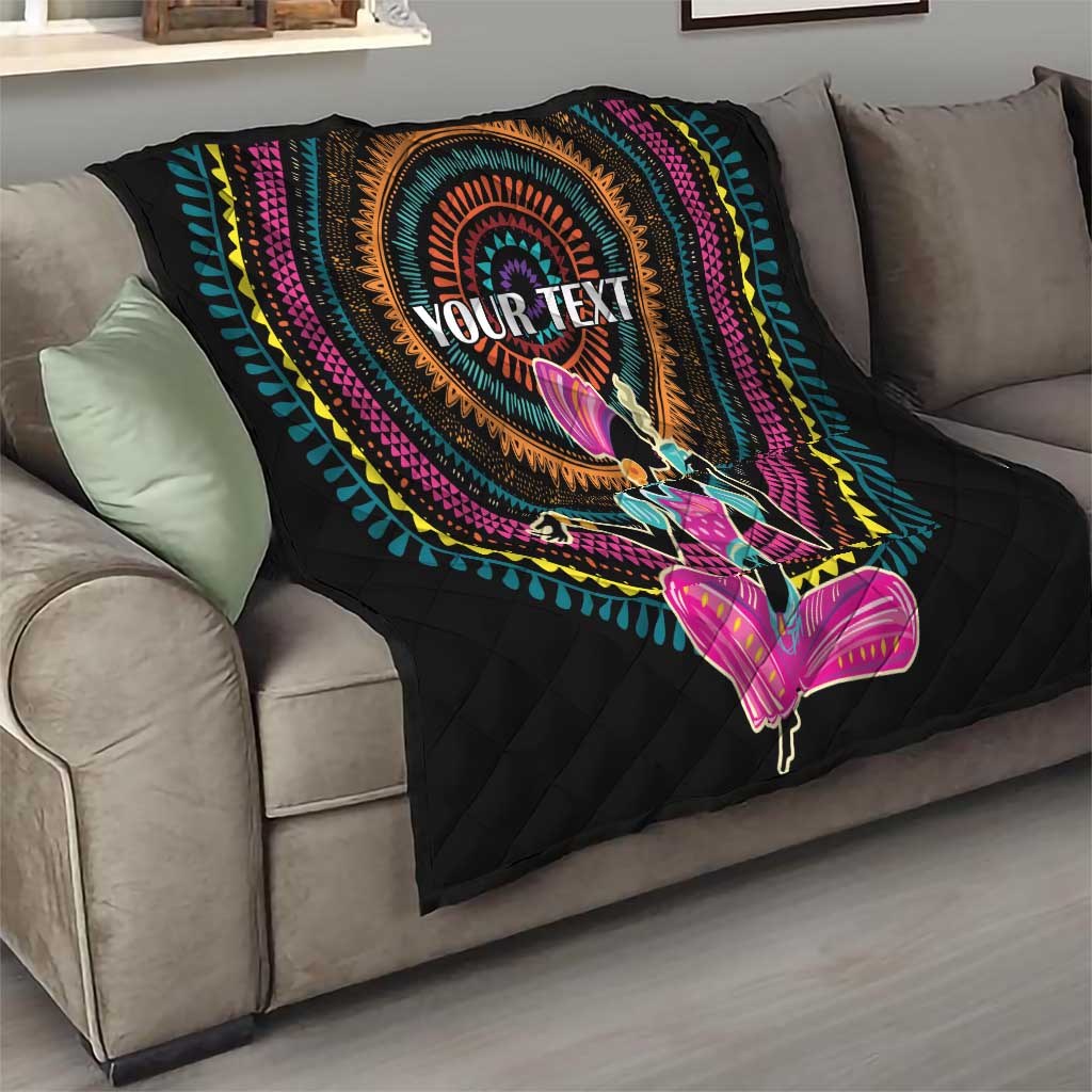 Personalized Africa Quilt Beautiful Black Woman - Wonder Print Shop