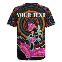 Personalized Africa Rugby Jersey Beautiful Black Woman - Wonder Print Shop