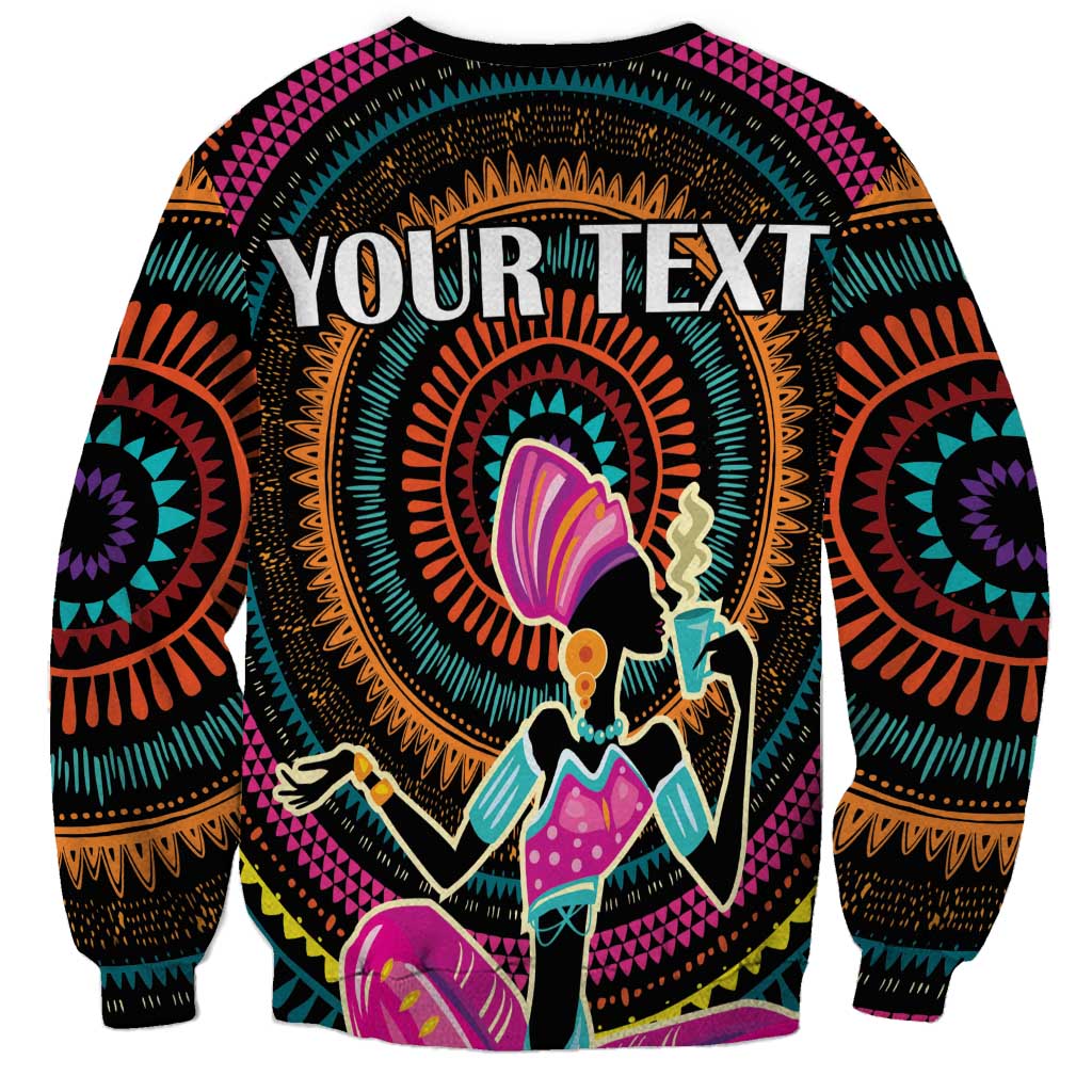 Personalized Africa Sweatshirt Beautiful Black Woman - Wonder Print Shop