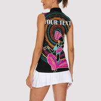 Personalized Africa Women Sleeveless Polo Shirt Beautiful Black Woman - Wonder Print Shop