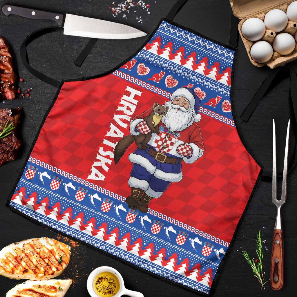 Croatia Christmas Apron Djed Bozicnjak Hrvatska - Wonder Print Shop
