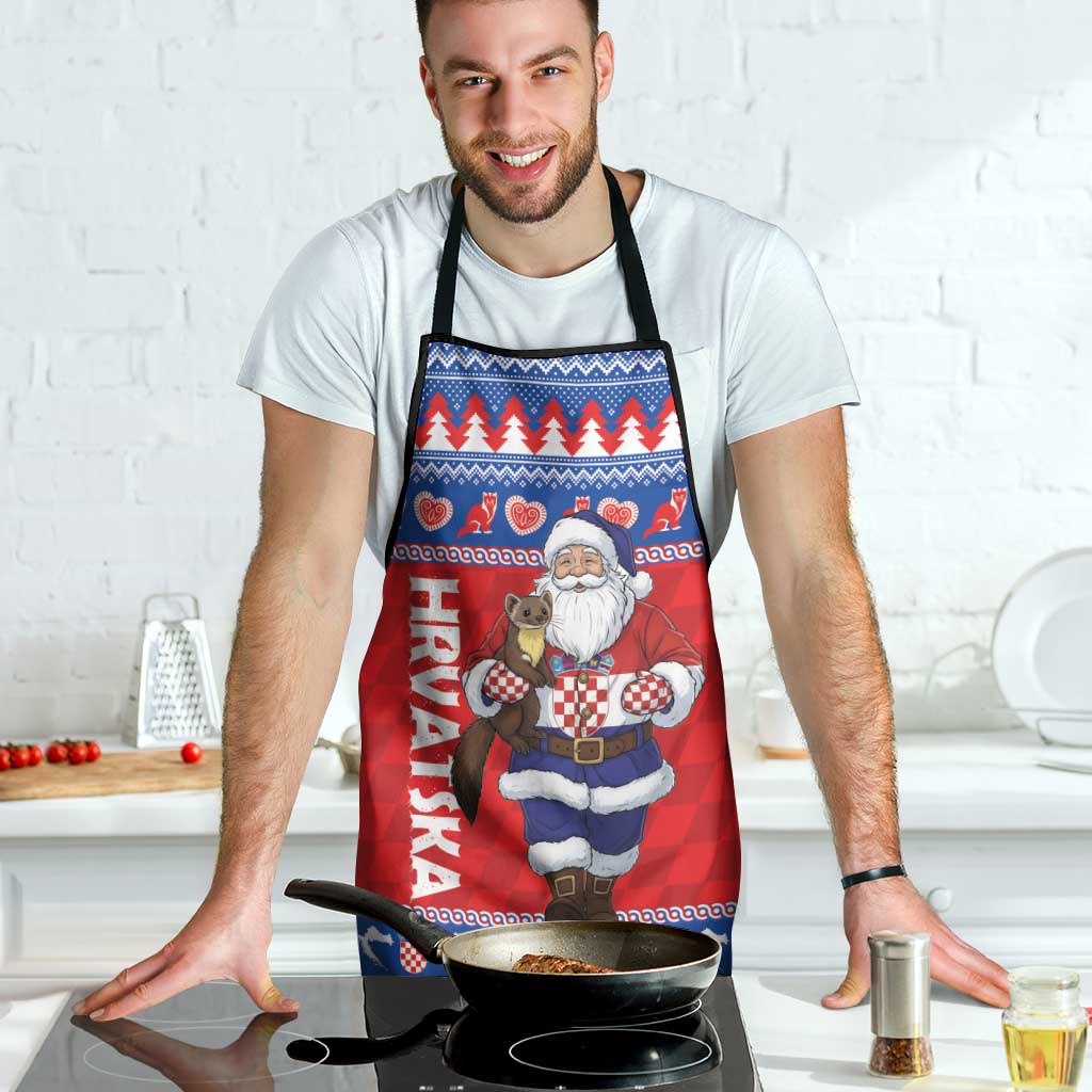 Croatia Christmas Apron Djed Bozicnjak Hrvatska - Wonder Print Shop