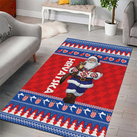 Croatia Christmas Area Rug Djed Bozicnjak Hrvatska - Wonder Print Shop