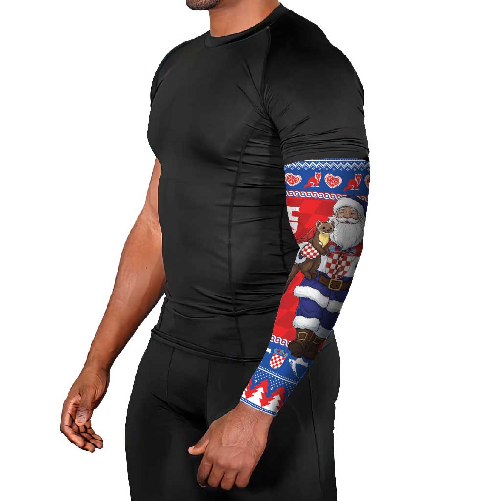 Croatia Christmas Arm Sleeves Djed Bozicnjak Hrvatska - Wonder Print Shop