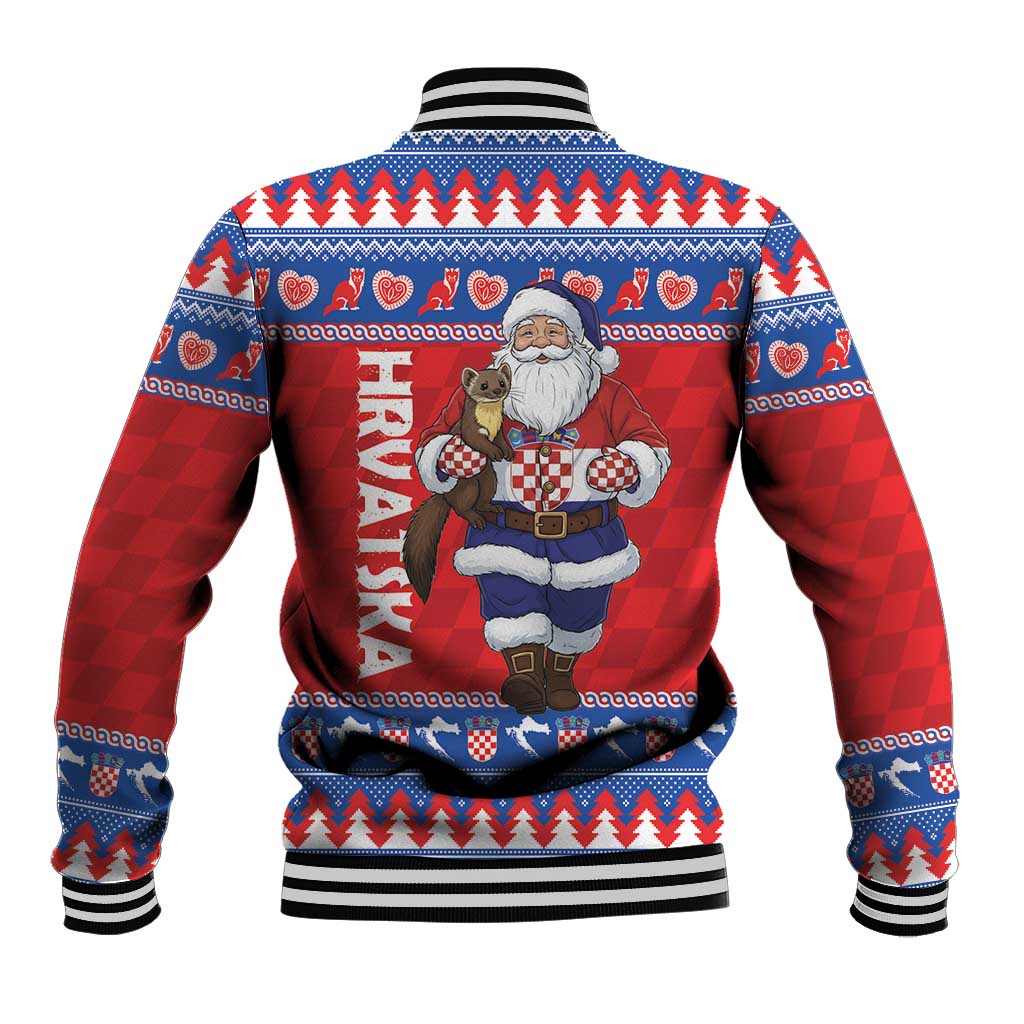 Croatia Christmas Baseball Jacket Djed Bozicnjak Hrvatska - Wonder Print Shop