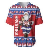 Croatia Christmas Baseball Jersey Djed Bozicnjak Hrvatska - Wonder Print Shop