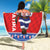 Croatia Christmas Beach Blanket Djed Bozicnjak Hrvatska - Wonder Print Shop
